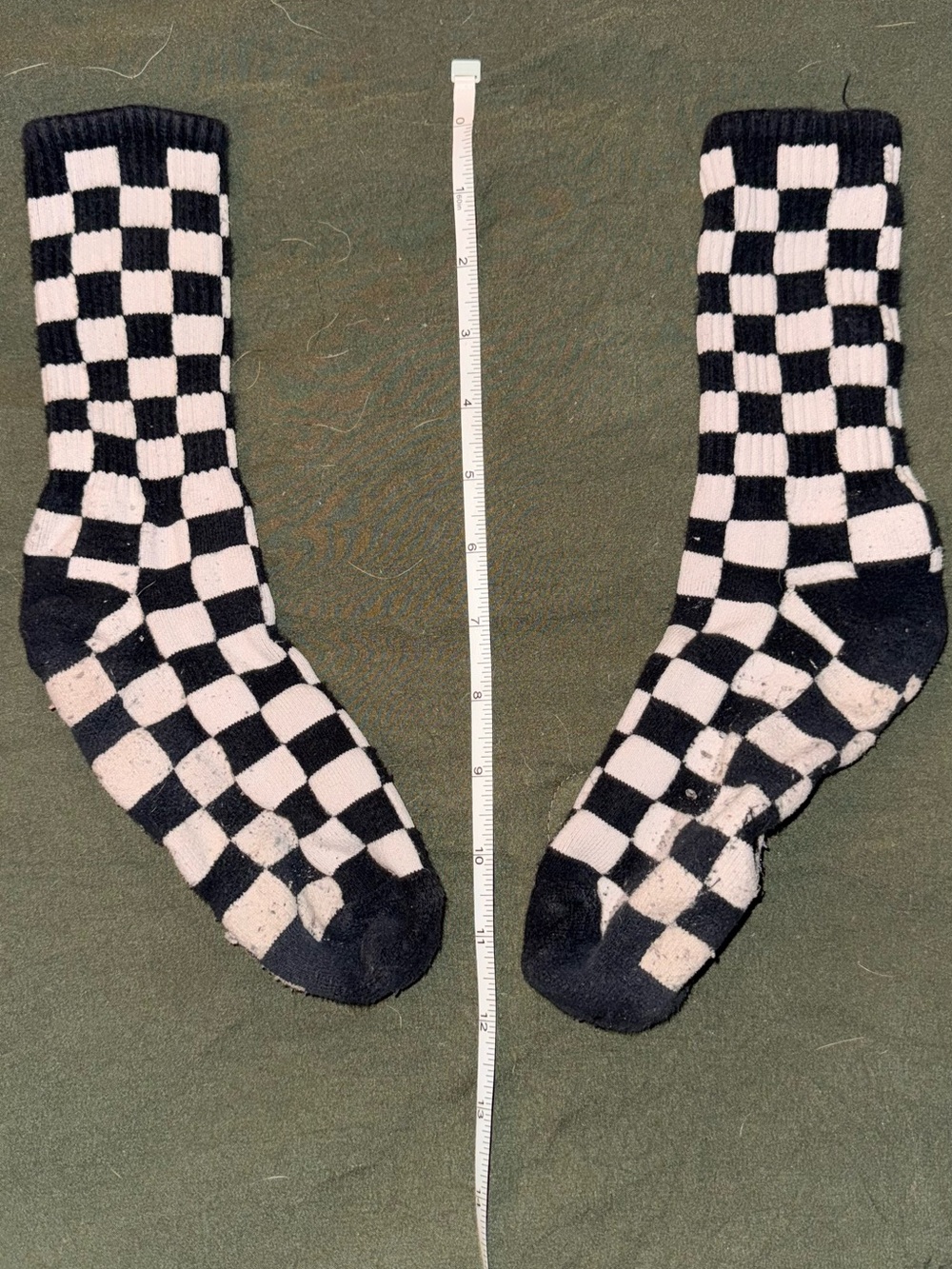 Vans Black & White Checkered Crew Socks - Men